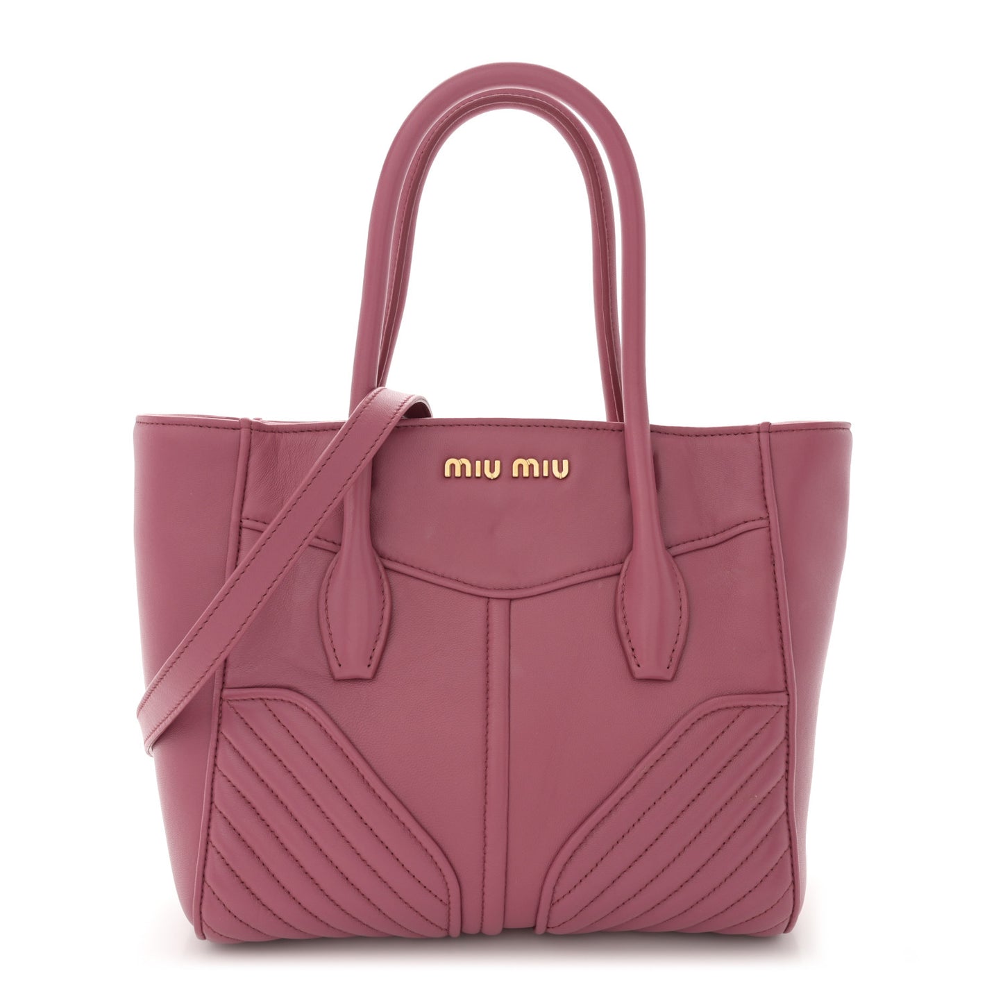 Nappa Matelasse Biker Tote Bruyere