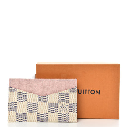 Louis Vuitton Damier Azur Daily Card Holder Rose Ballerine 7 of 7