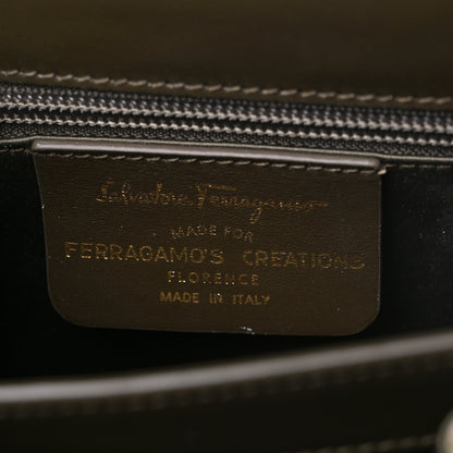 Salvatore Ferragamo Silk Twill Printed Creations Iconic Top Handle Bag Multicolor 5 of 8