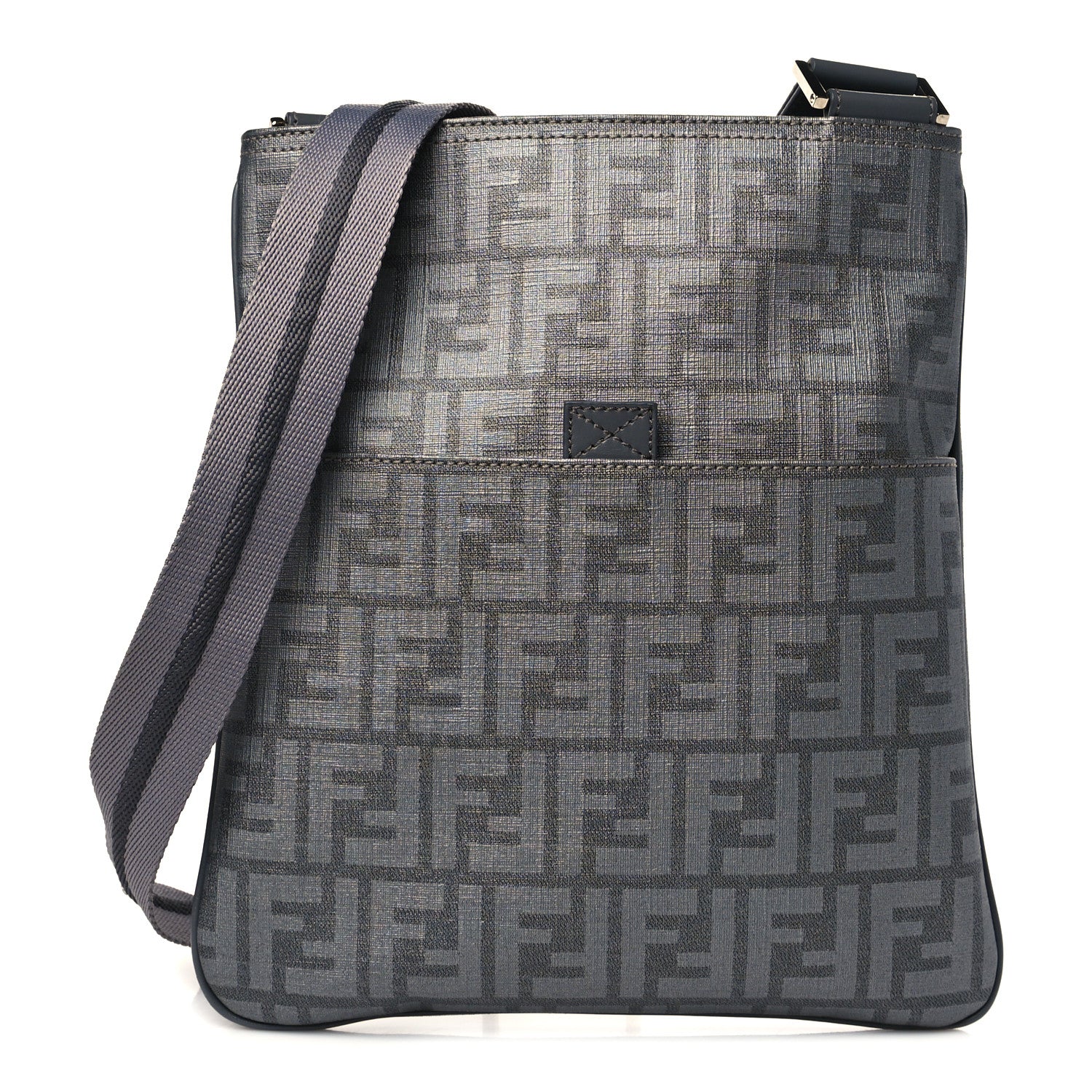Fendi Zucca Spalmati Messenger Bag Grey 1 of 6