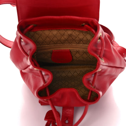 Gucci Calfskin Bamboo Mini Backpack Red 5 of 11