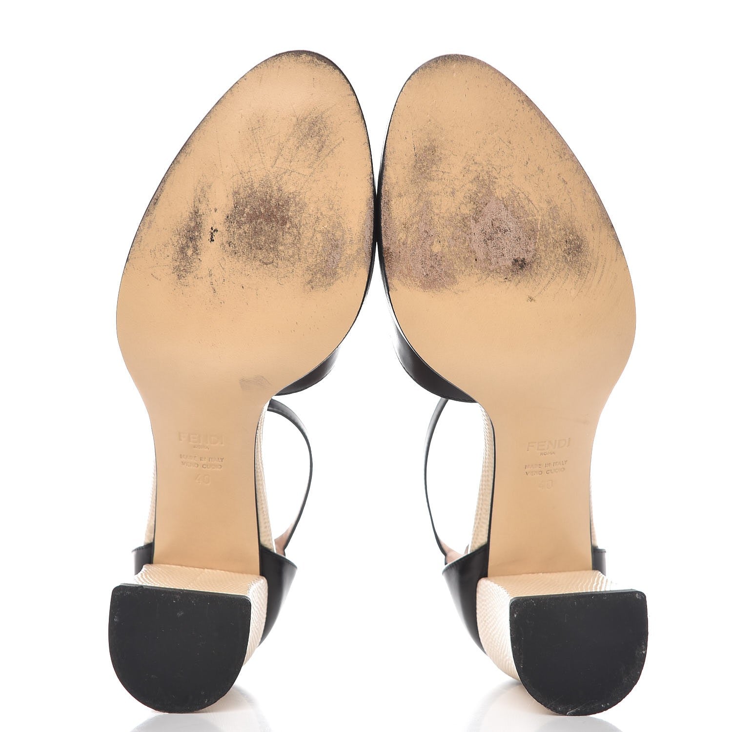 Fendi Calfskin Chameleon 65 Ankle Sandals 40 Black Peony Makeup 5 of 10