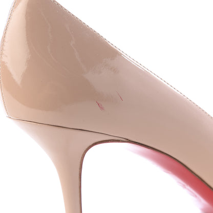 Christian Louboutin Patent Shelley 90 Pumps 39 Nude 9 of 10