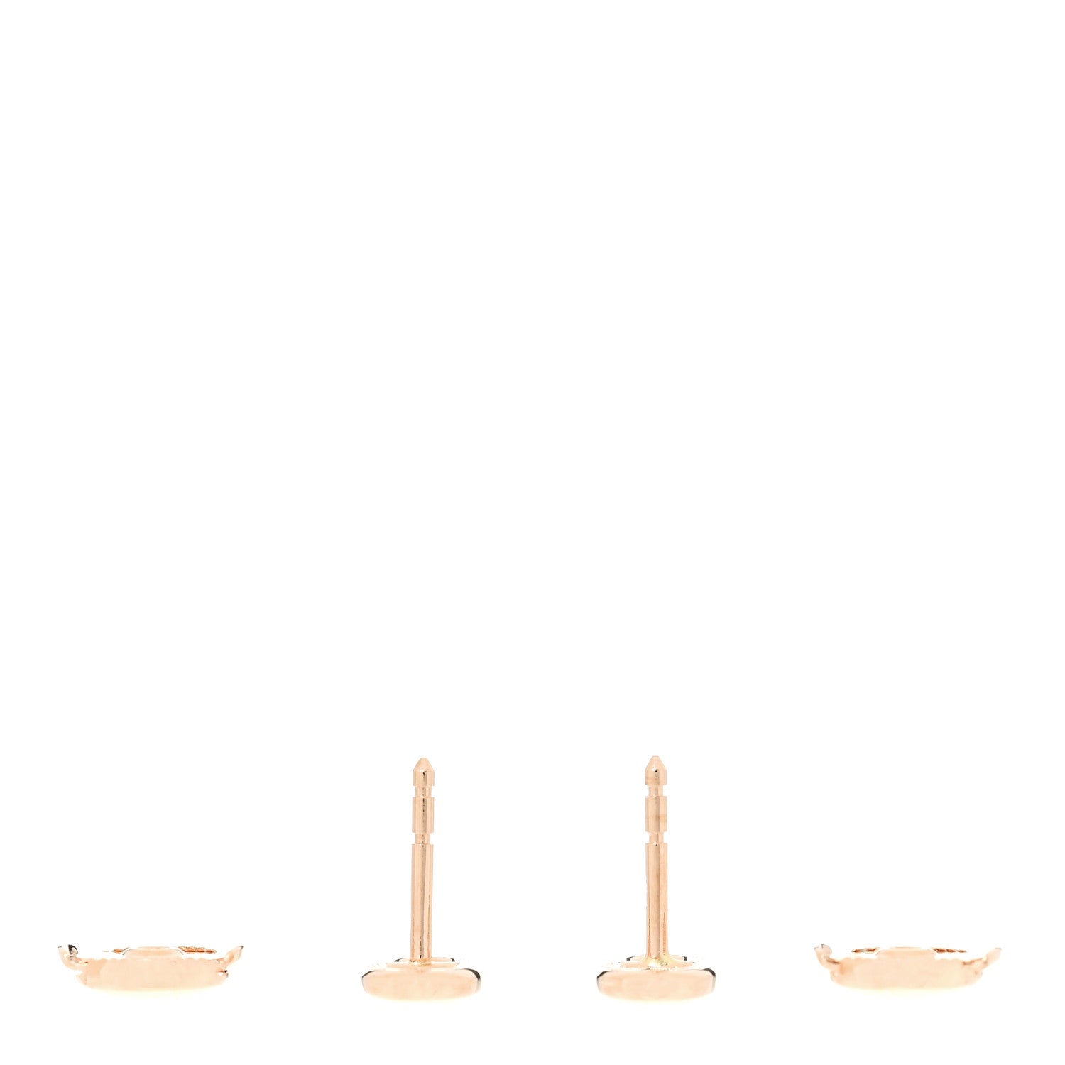 Hermes 18K Rose Gold TPM Farandole Stud Earrings 3 of 5