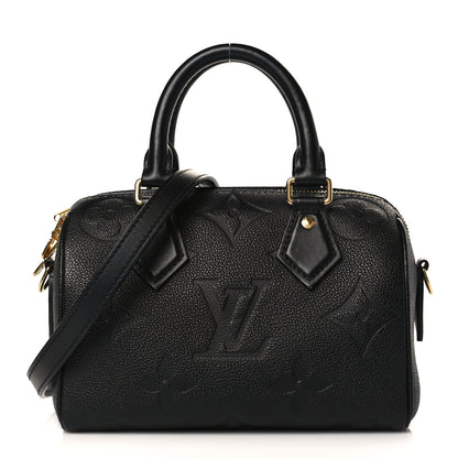 Louis Vuitton Empreinte Monogram Giant Speedy Bandouliere 20 Black 1 of 8