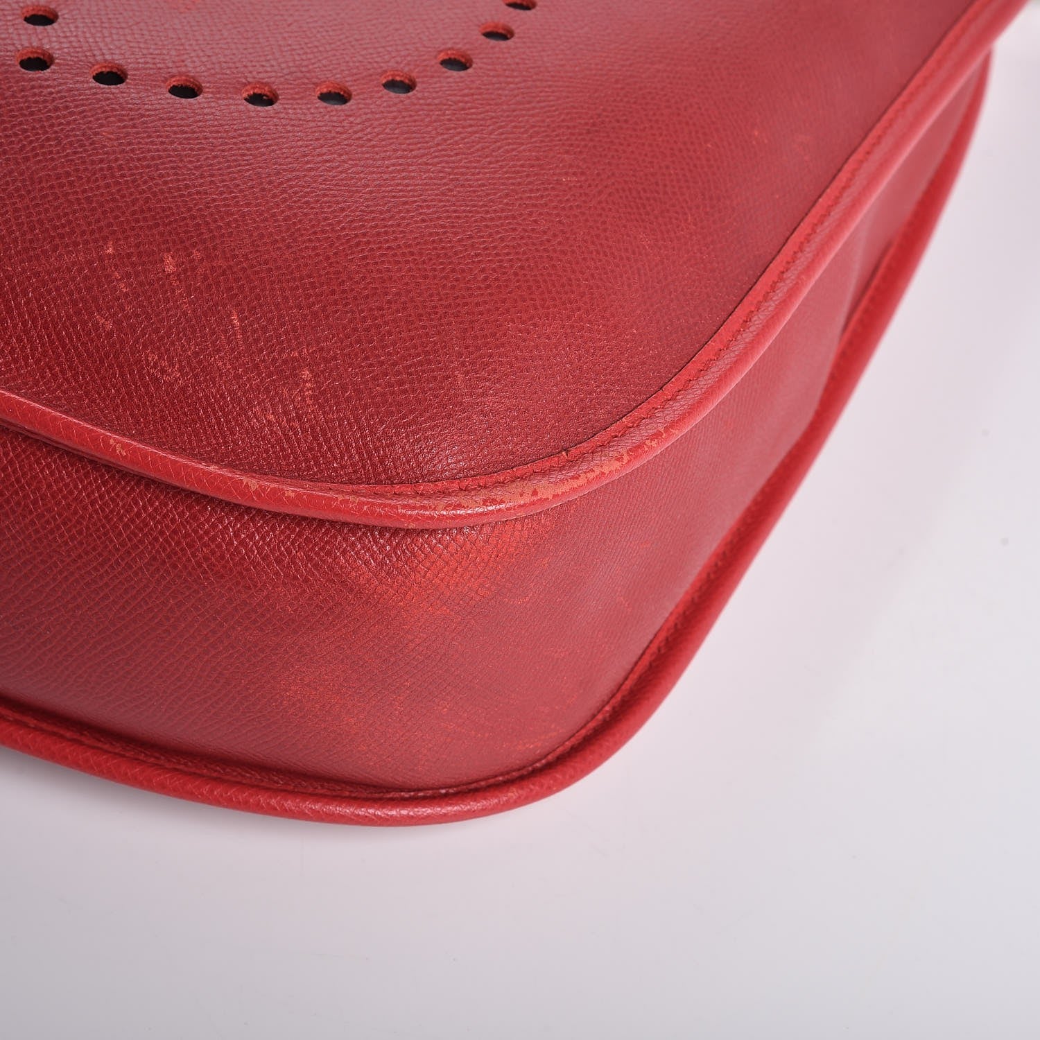 Hermes Courchevel Evelyne GM Rouge Vif 10 of 13