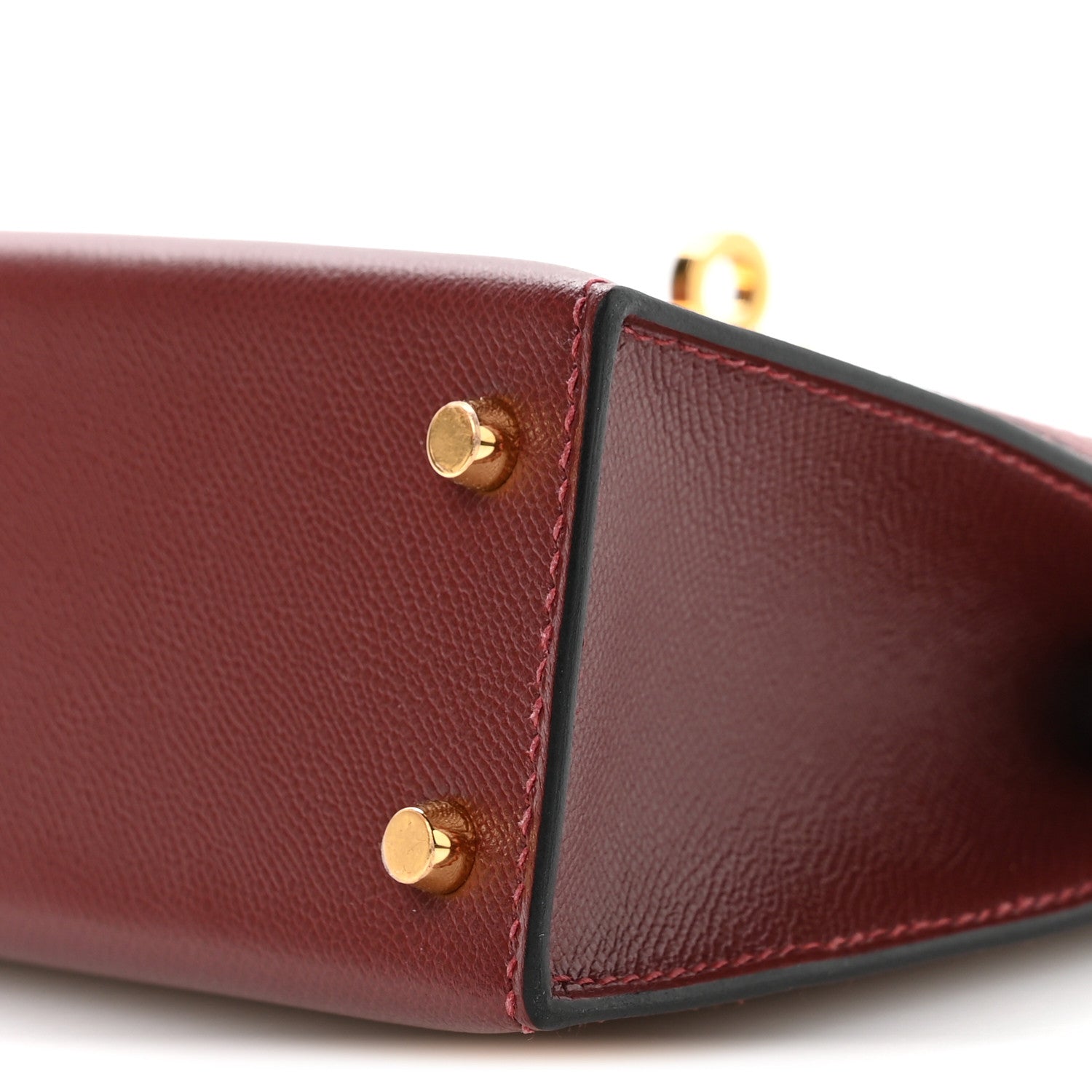 Hermes Madame Calfskin Mini Kelly Sellier 20 Rouge H 10 of 11