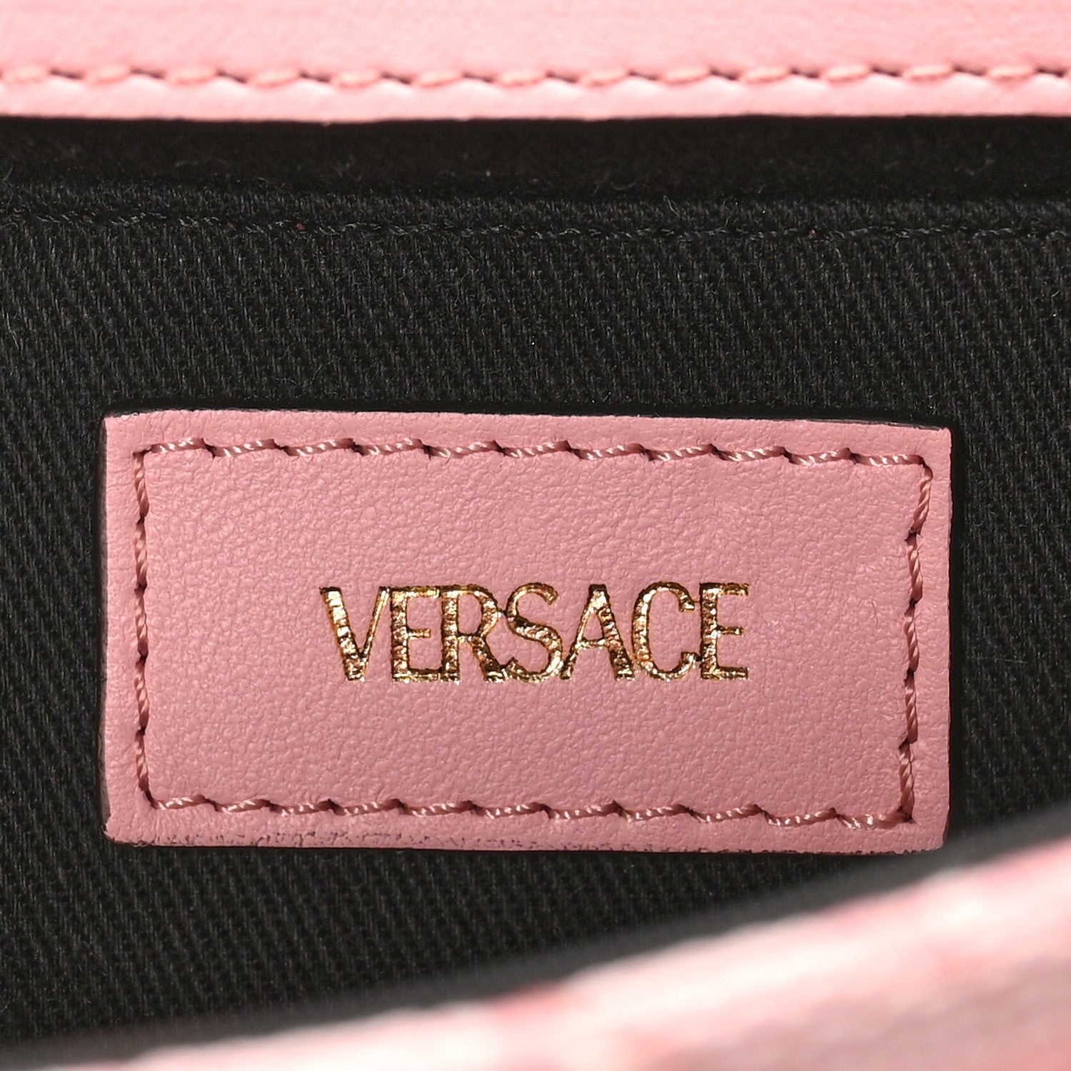Versace Baroque Jacquard Quilted Small Medusa Shoulder Bag Baby Pink 6 of 9