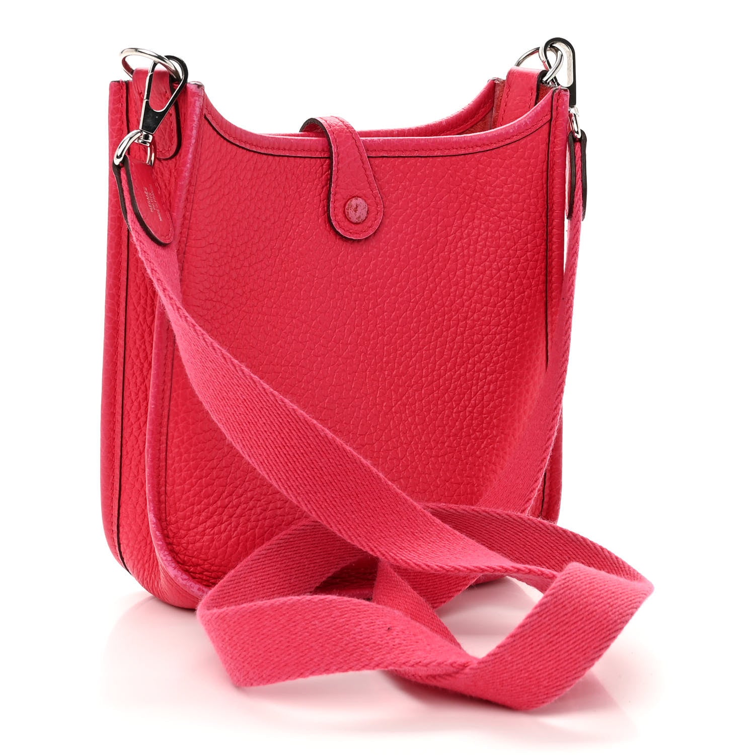Hermes Taurillon Clemence Evelyne TPM Rose Extreme 2 of 12