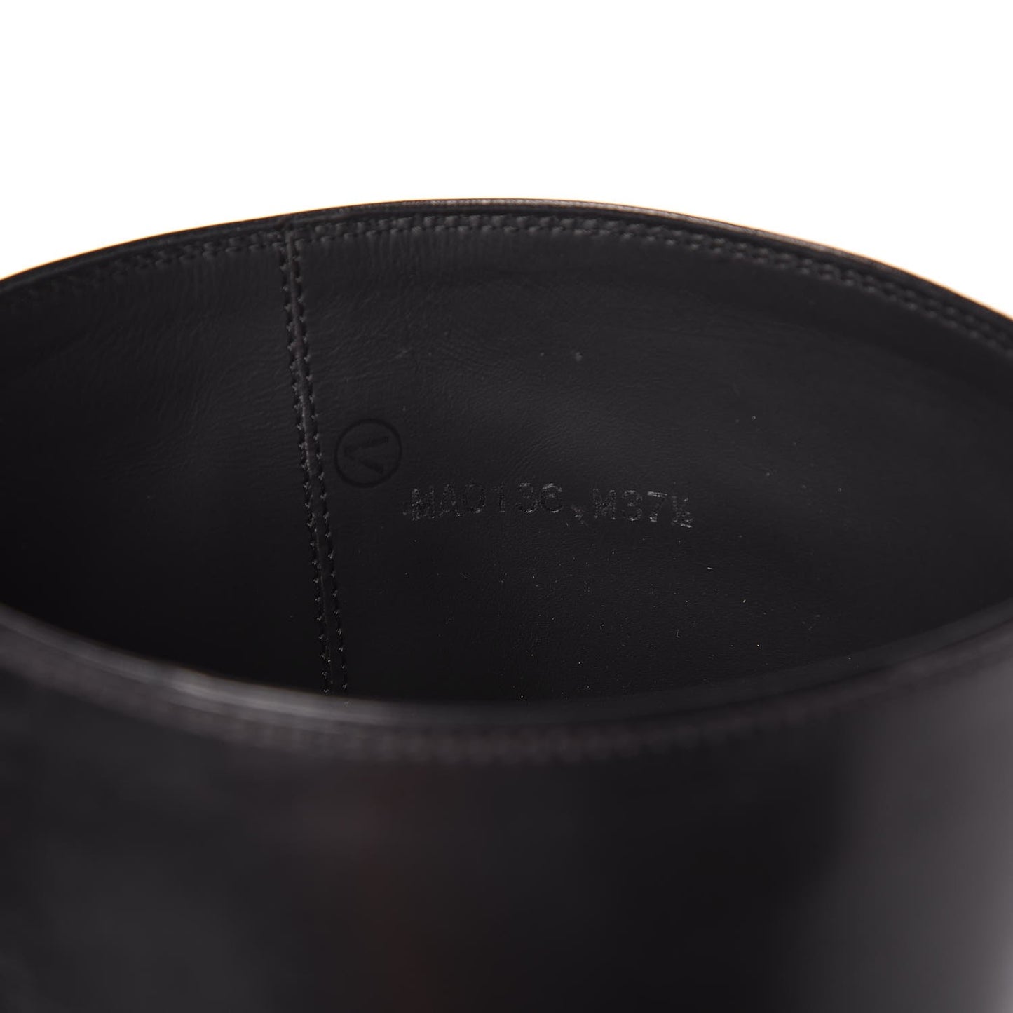 Calfskin Overdrive Flat High Boots 37.5 Black