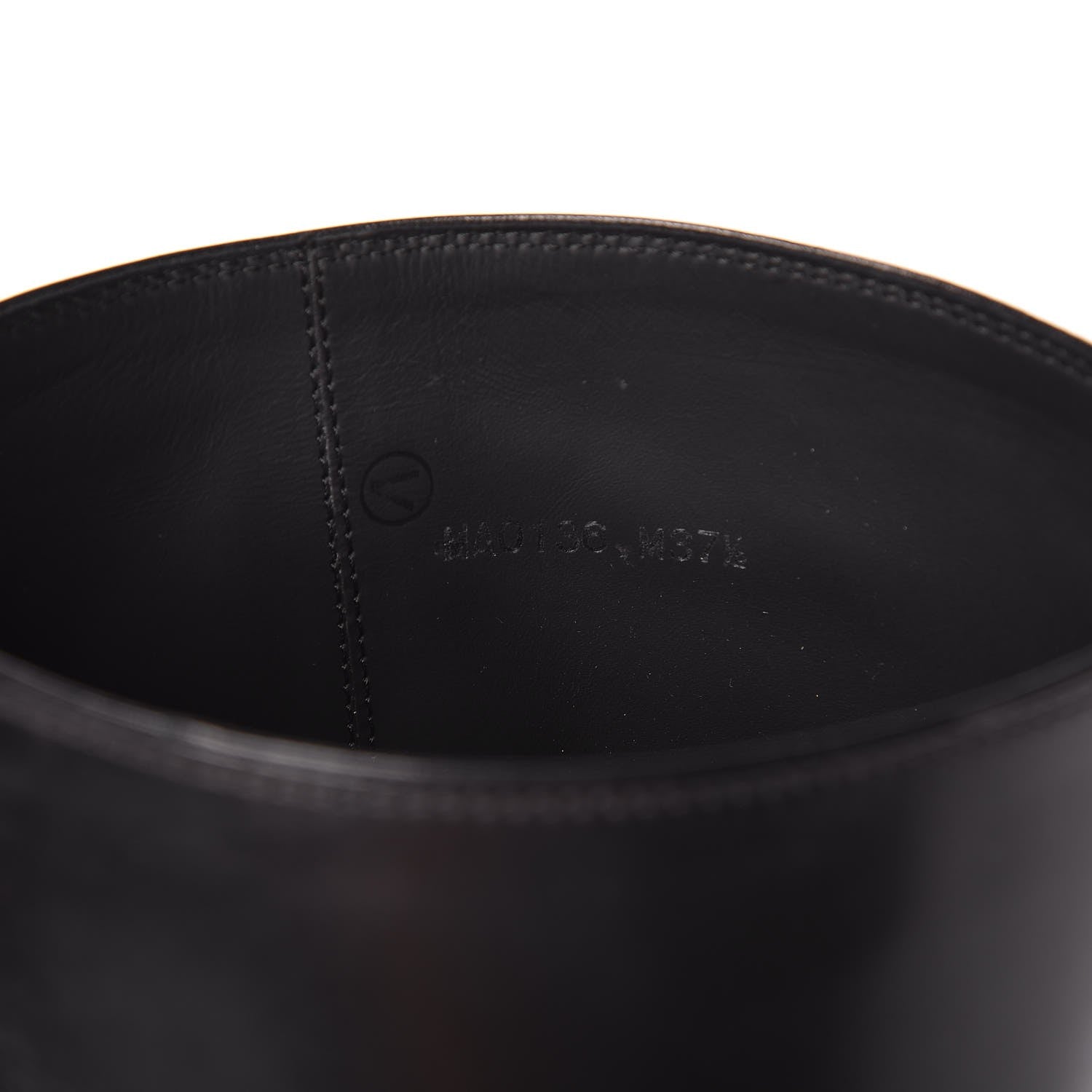 Louis Vuitton Calfskin Overdrive Flat High Boots 37.5 Black 7 of 8
