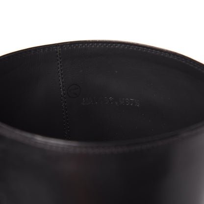 Louis Vuitton Calfskin Overdrive Flat High Boots 37.5 Black 7 of 8