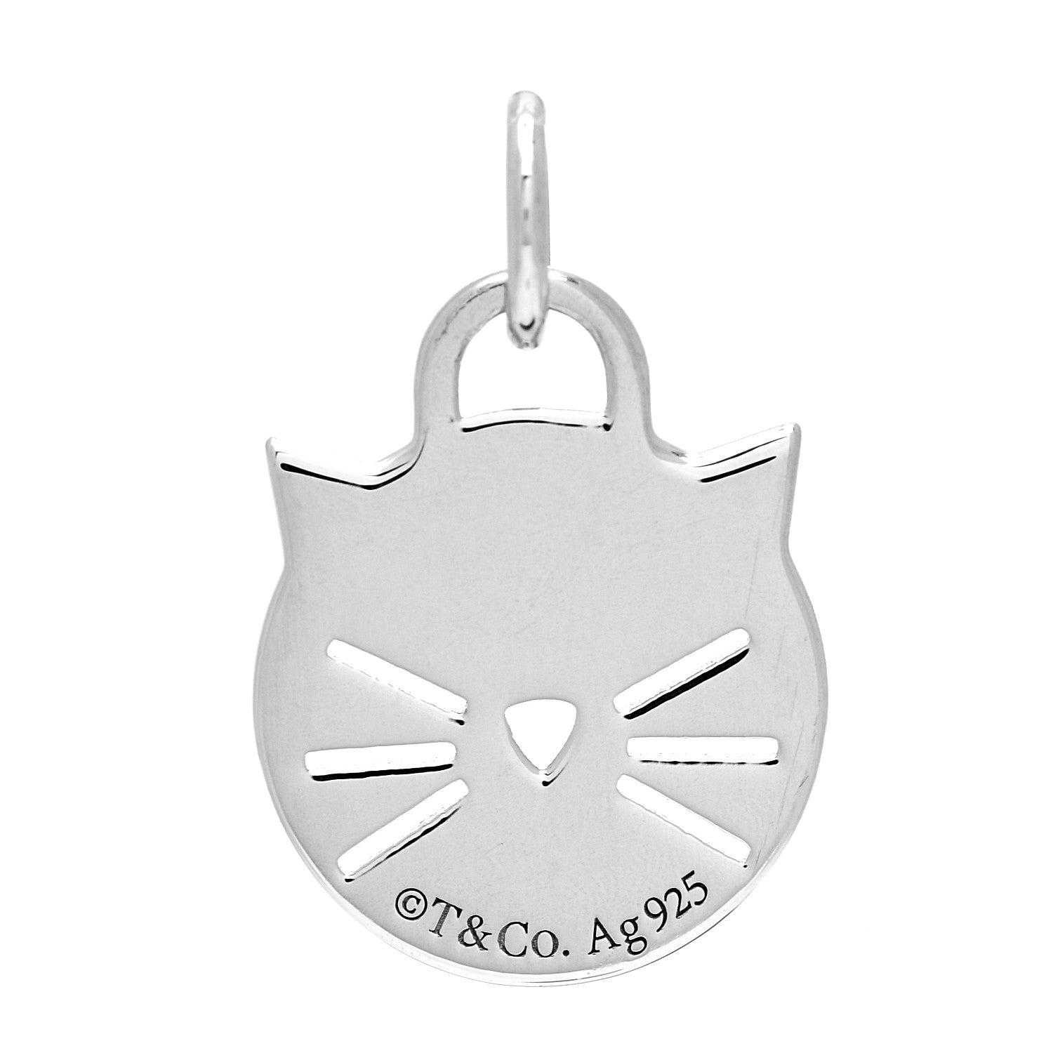 はるか様（猫ちゃん）【美品】〈TIFFANY & Co. 〉リターントゥT Tiffany Sterling Silver Return to Tiffany Cat Charm 1066042
