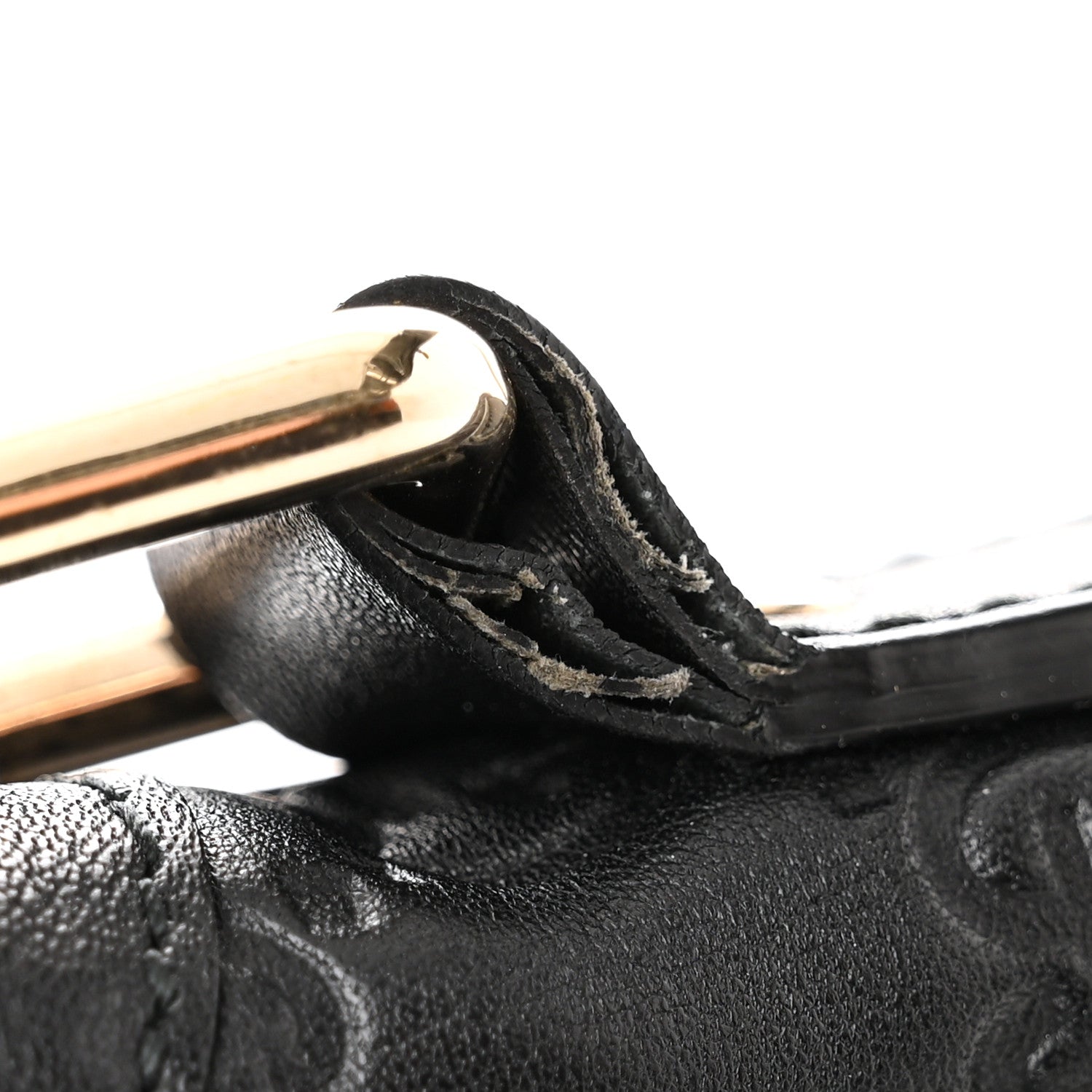 Gucci Guccissima Small Flap Messenger Bag Black 12 of 12