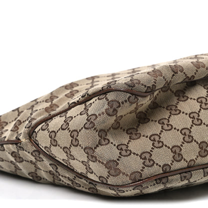 Gucci Monogram Piston Lock Tote Brown 9 of 10