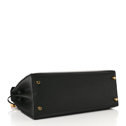 Hermes Epsom Kelly Sellier 28 Black 4 of 12