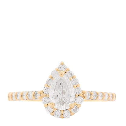 Parker & West by FASHIONPHILE 18K Yellow Gold Diamond .53ctw Pear Cut Engagement Ring  53 6.25 1 of 9