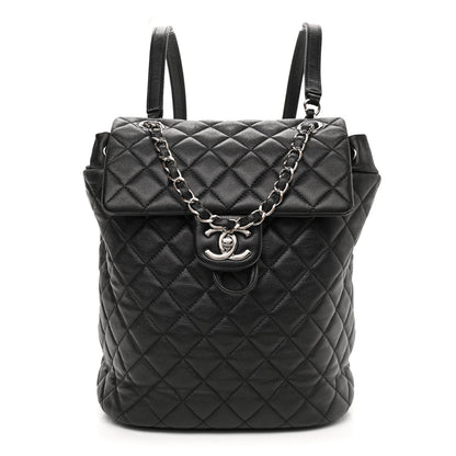 Chanel Calfskin Quilted Small Urban Spirit Backpack Black 1 of 10