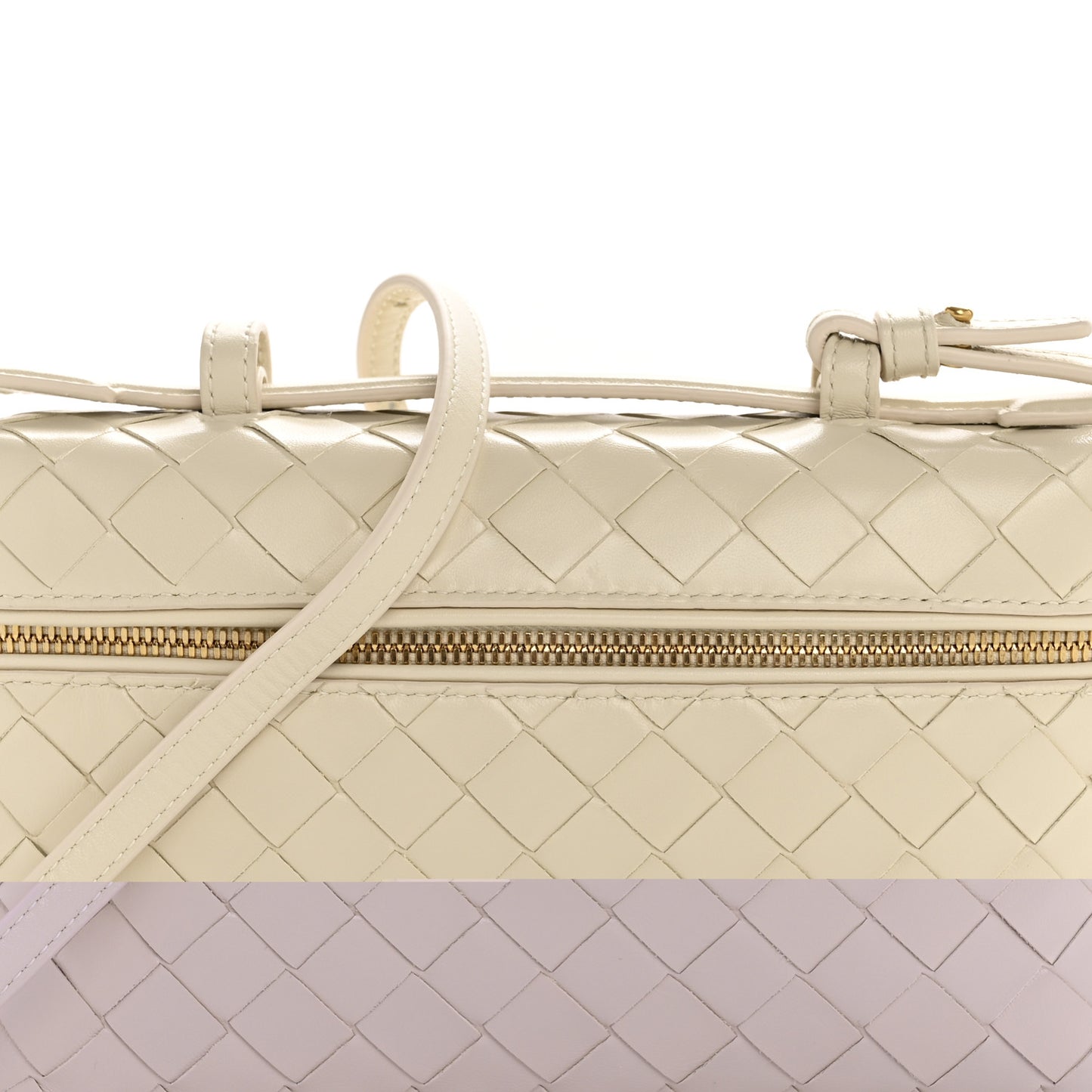 Calfskin Intrecciato Bang Bang Vanity Case Sea Salt