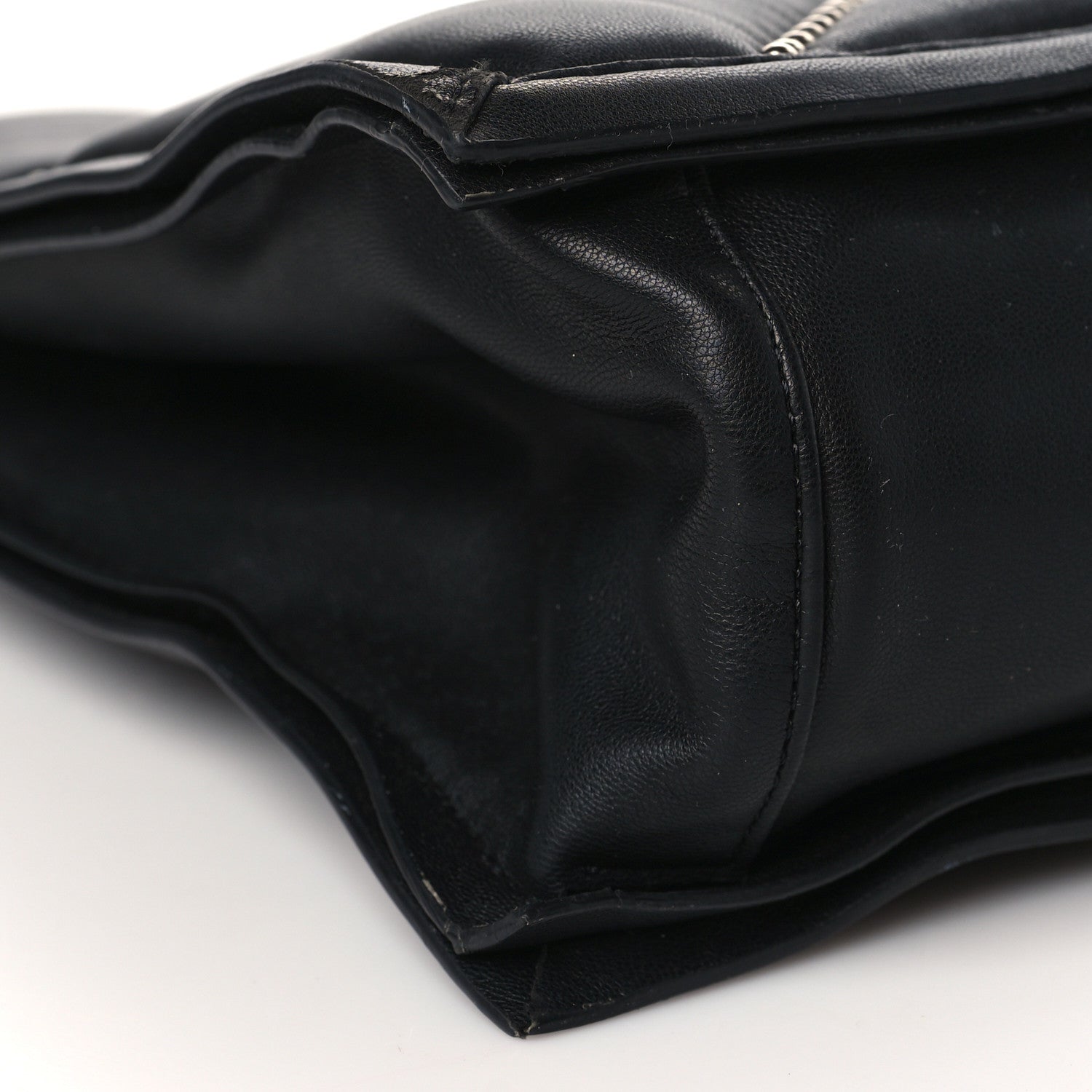 Salvatore Ferragamo Calfskin Studded Viva Bow Tote Black 7 of 9
