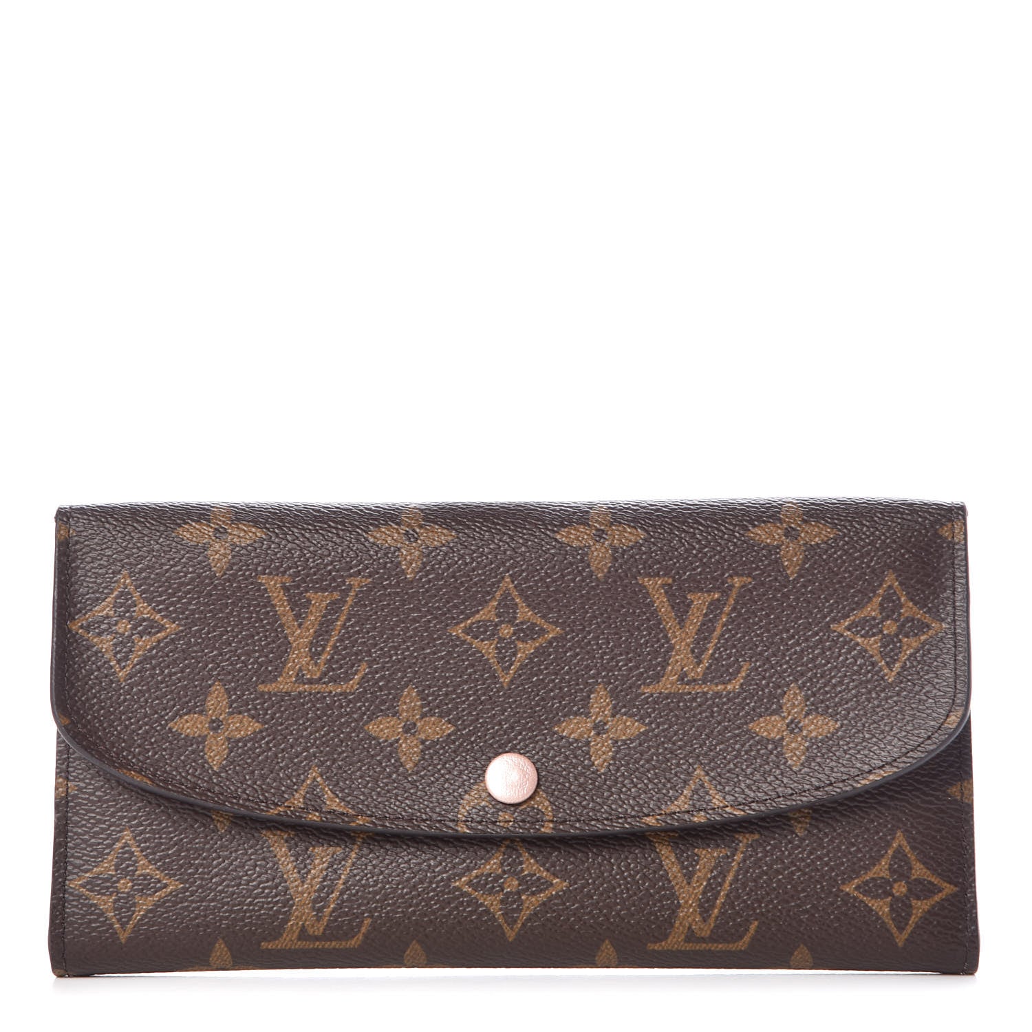 Louis Vuitton Monogram Emilie Wallet Rose Nacre 1 of 9