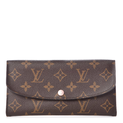 Louis Vuitton Monogram Emilie Wallet Rose Nacre 1 of 9