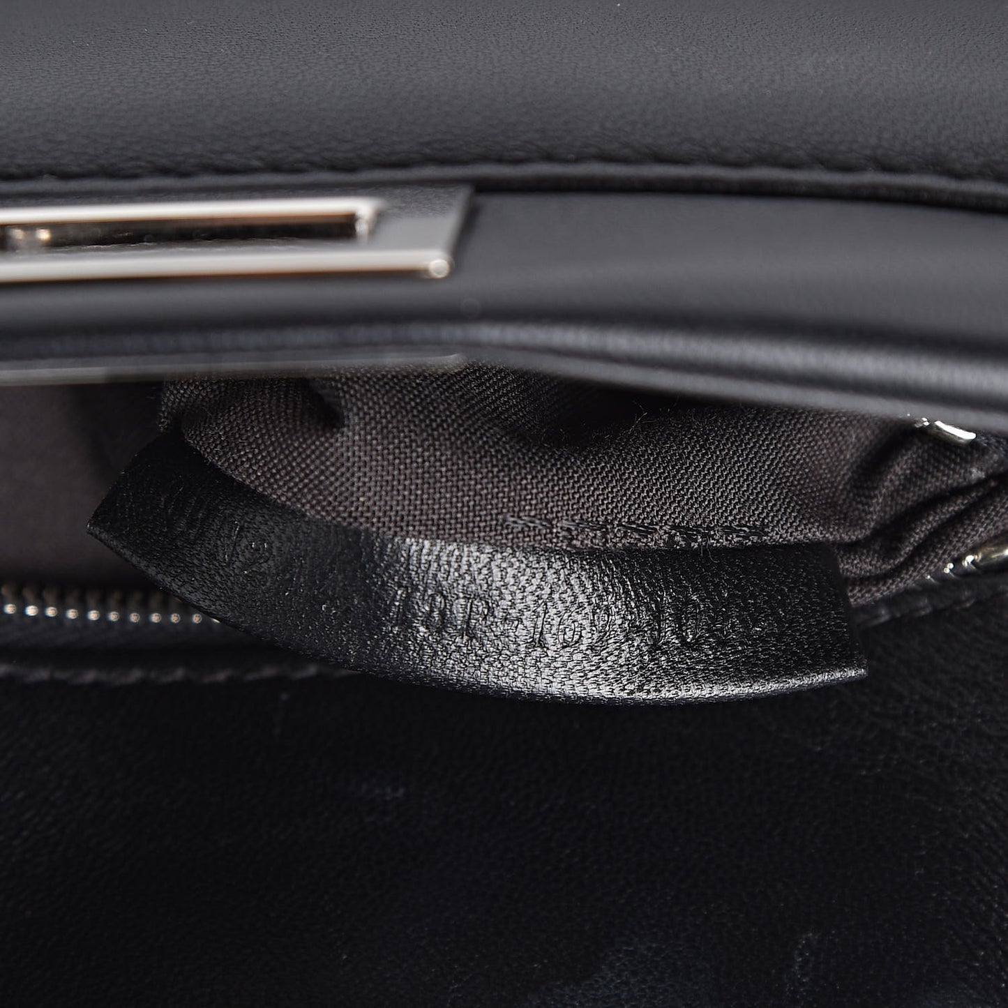 Nappa Waves Bi-Color Mini Peekaboo Iconic Satchel Black Turchese