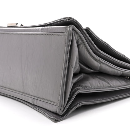 Balenciaga Crushed Calfskin Quilted Medium Crush Chain Bag Dark Grey 9 of 13