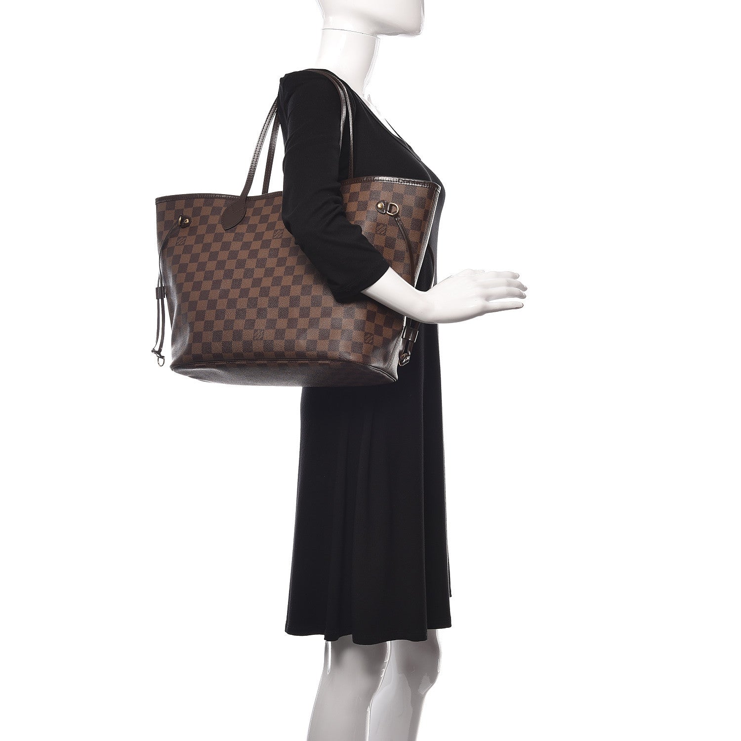 Louis Vuitton Damier Ebene Neverfull MM 2 of 10