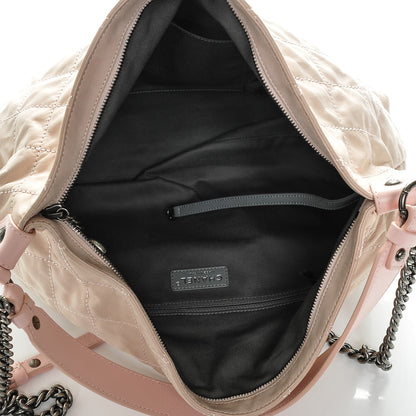 Chanel Iridescent Calfskin Quilted Coco Daily Hobo Rose Clair 5 of 7