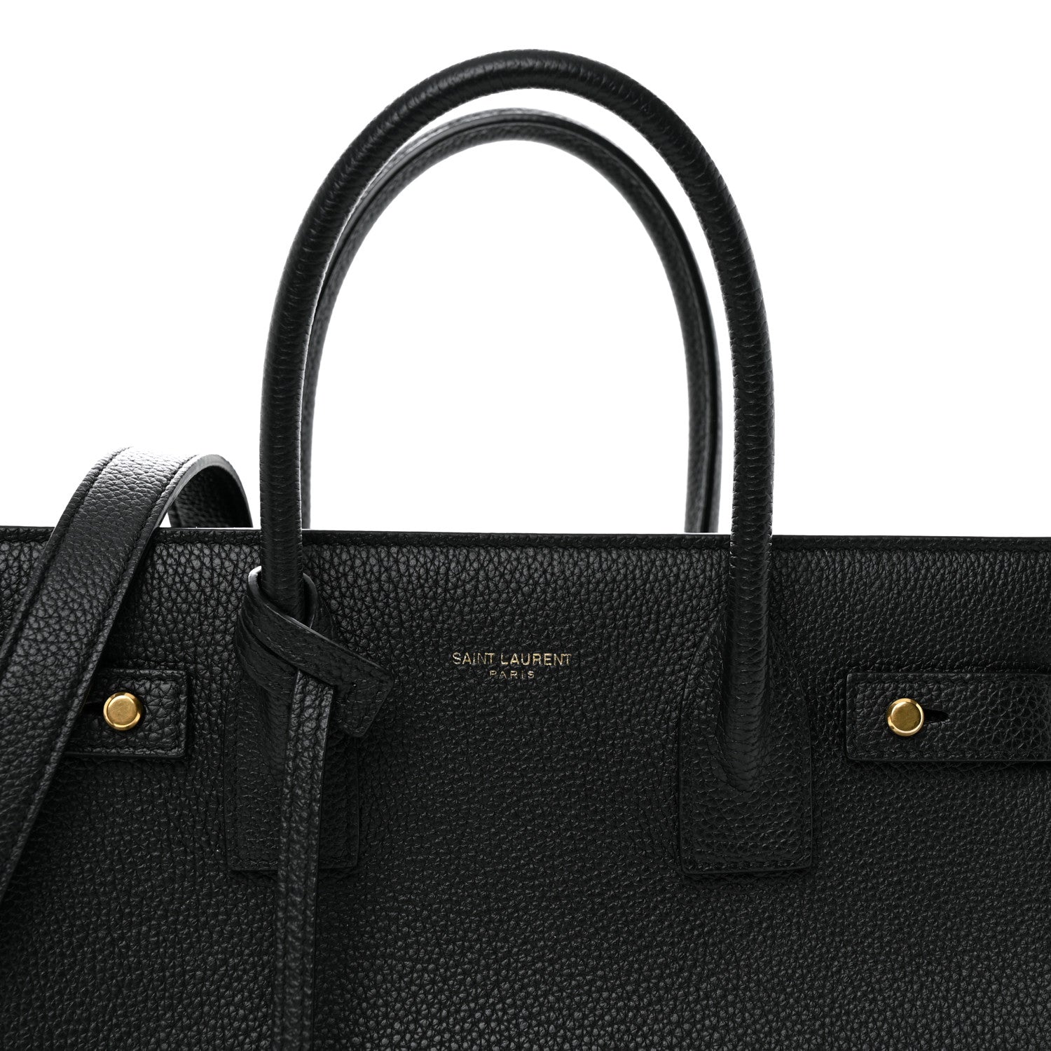 Saint Laurent Grained Calfskin Baby Sac De Jour Souple Black 9 of 12
