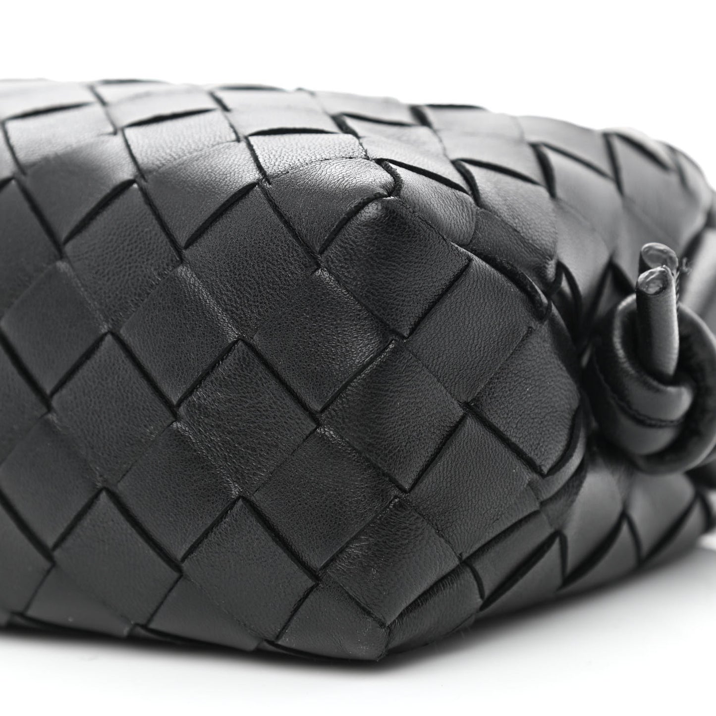 Nappa Intrecciato Mini Loop Camera Bag Black
