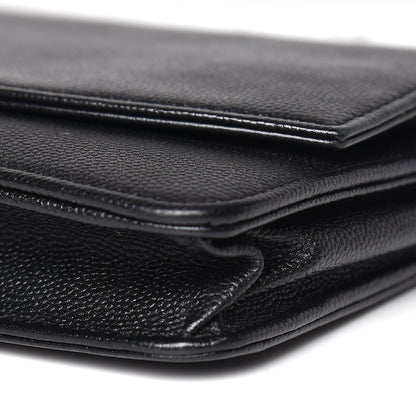 Chanel Caviar Sevruga Wallet On Chain WOC Black 11 of 11