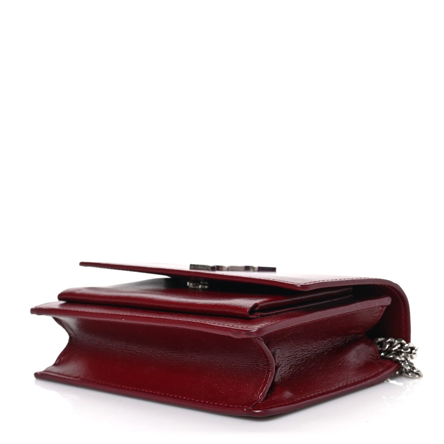 Calfskin Monogram Sunset Chain Wallet Palissandre