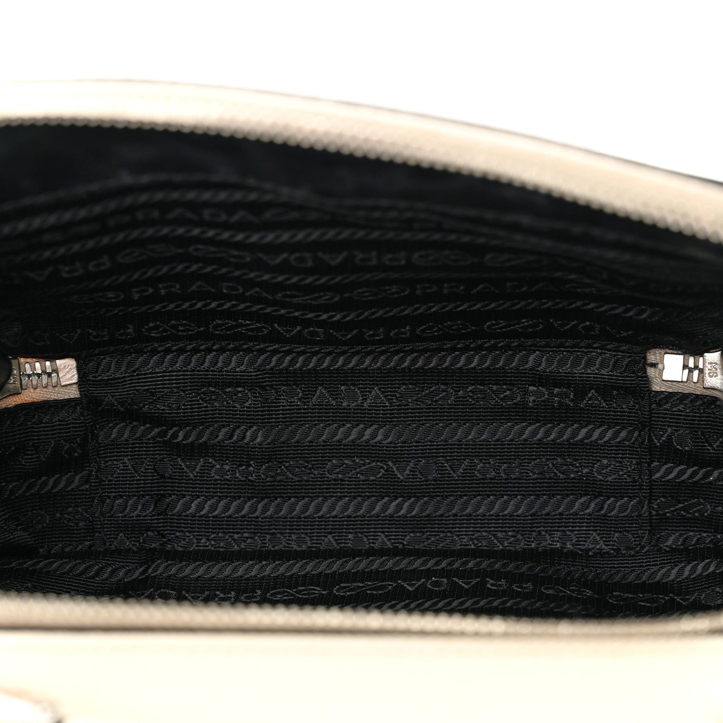 Saffiano Travel Small Brique Top Handle Crossbody Bag White