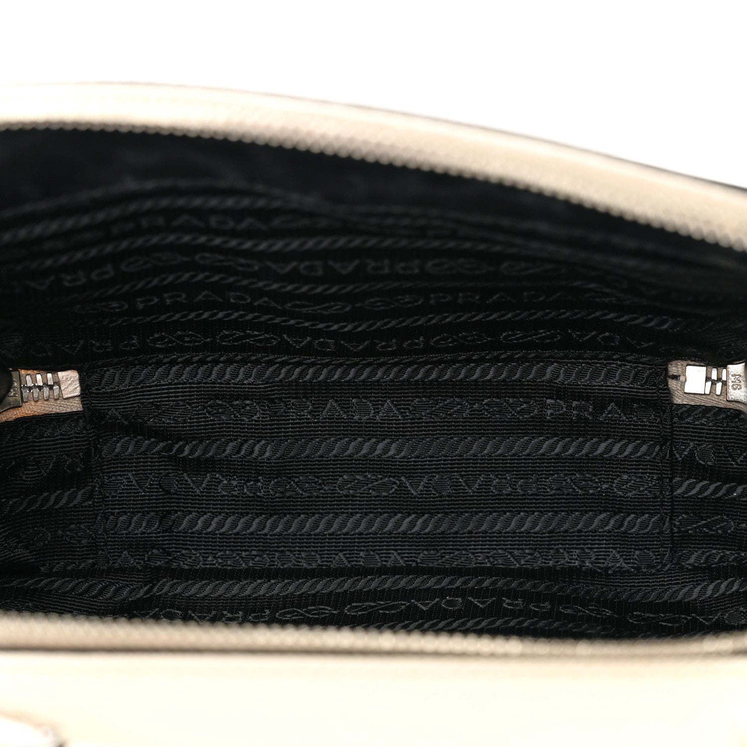 Prada Saffiano Travel Small Brique Top Handle Crossbody Bag White 5 of 22