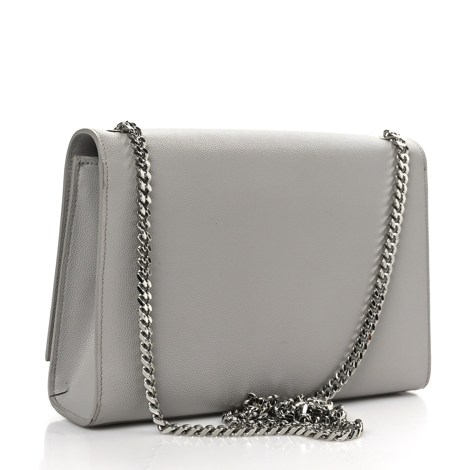 Saint Laurent Grain De Poudre Medium Classic Monogram Kate Satchel Souris 3 of 8