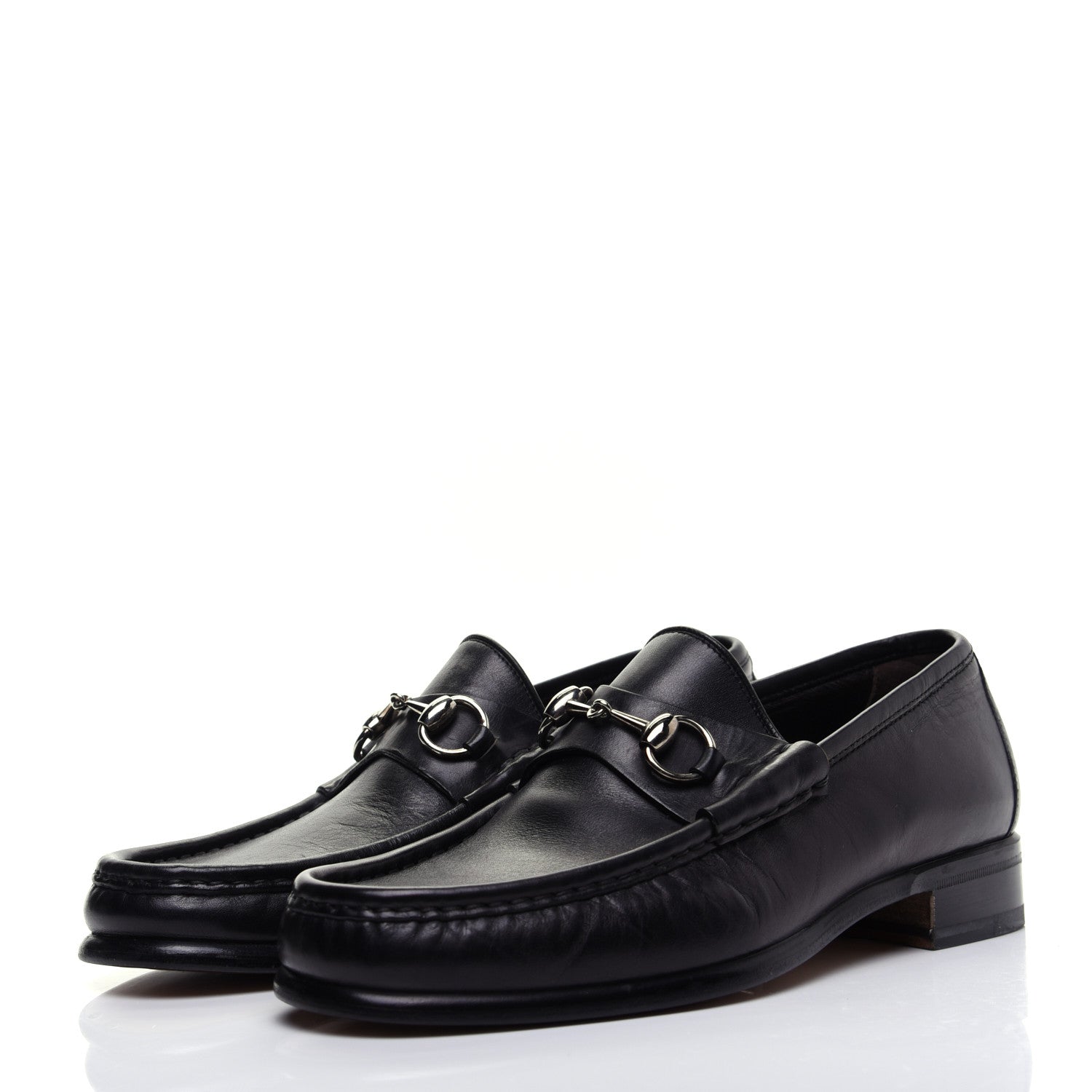 Gucci Calfskin Mens 1953 Horsebit Loafers 8 Black 5 of 13