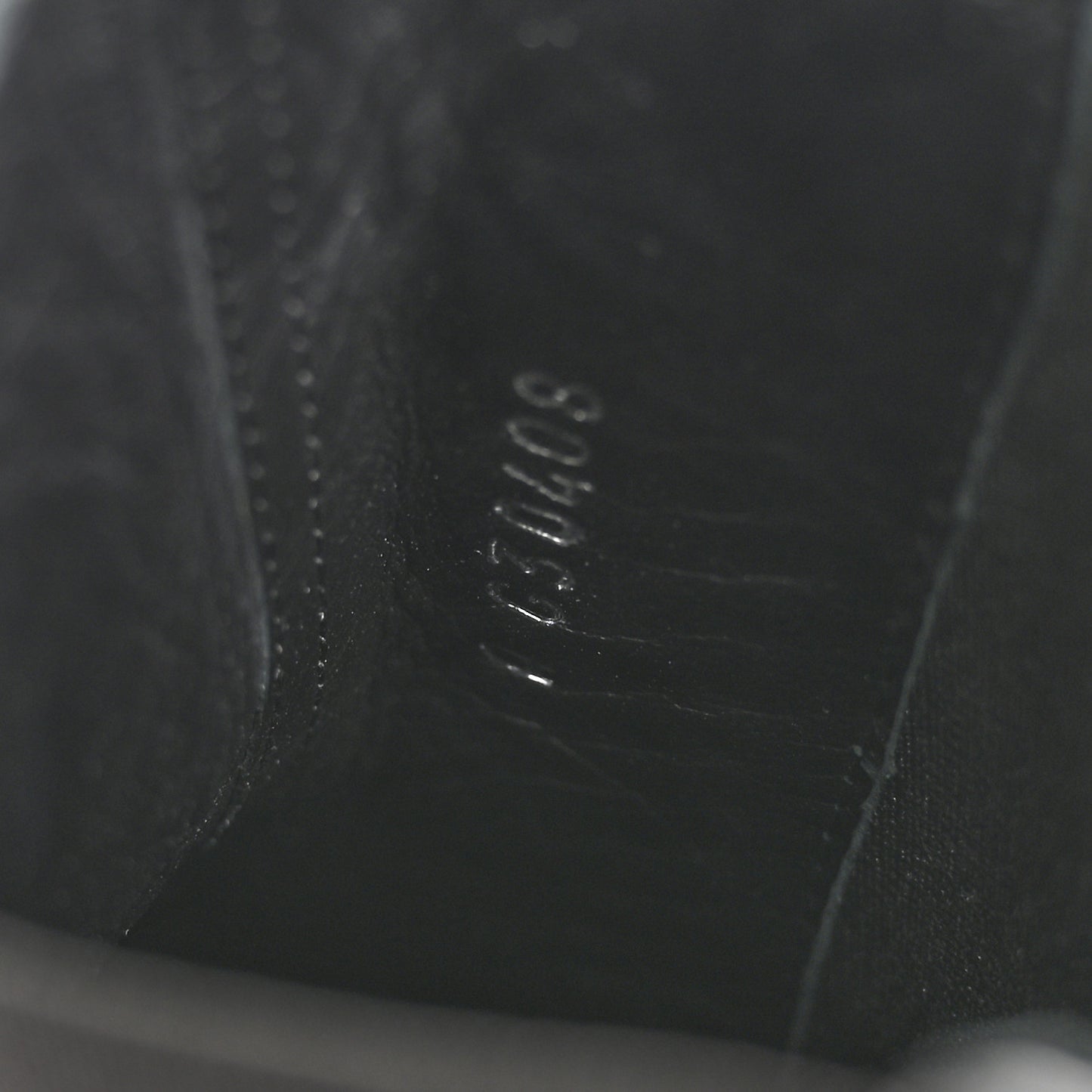 Calfskin Chain Around Chelsea Boots 39.5 Black
