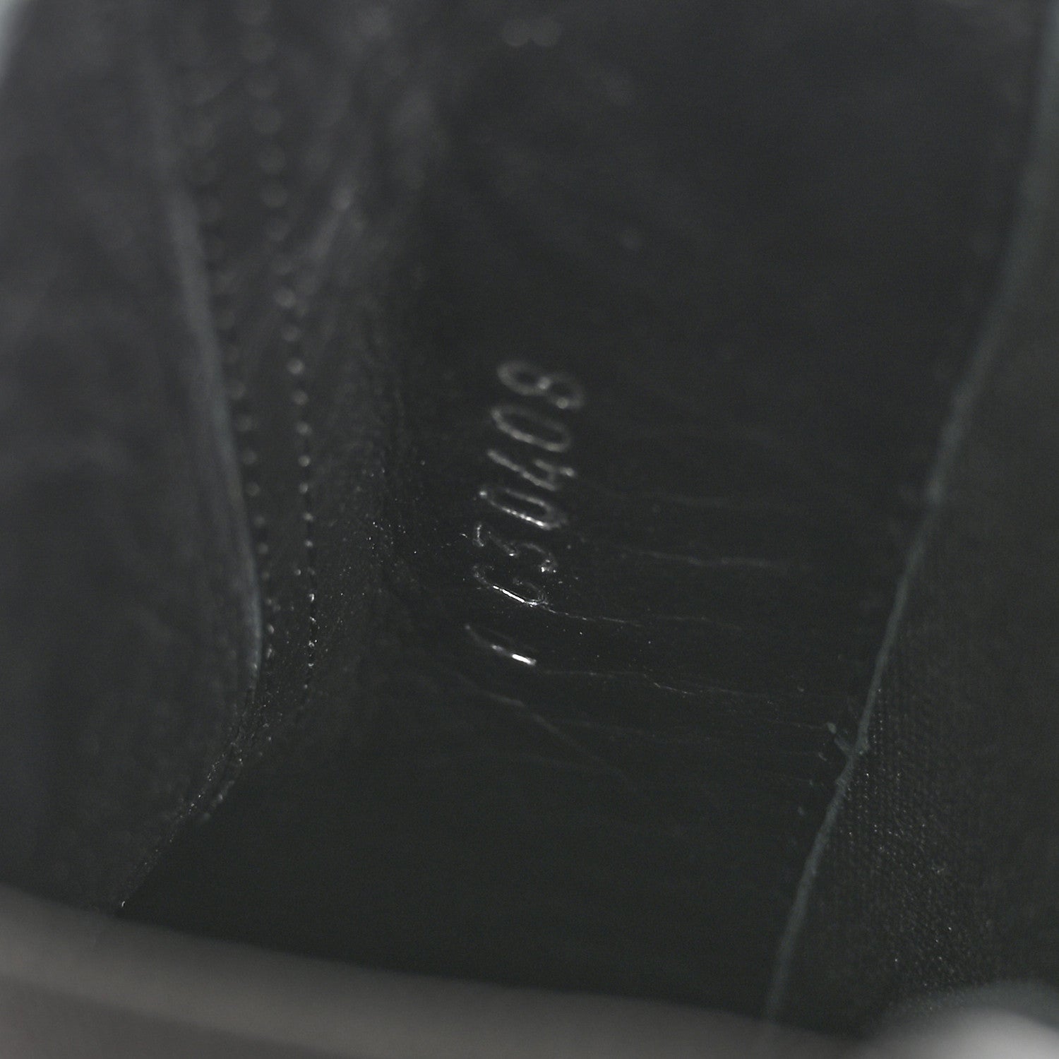 Chanel Calfskin Chain Around Chelsea Boots 39.5 Black 9 of 9