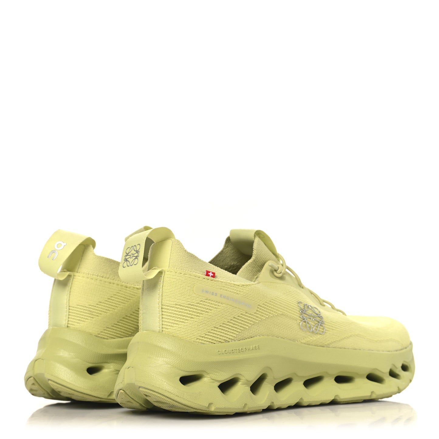 X ON Canvas Mesh Womens Cloudtilt Sneakers 38 Lime Green
