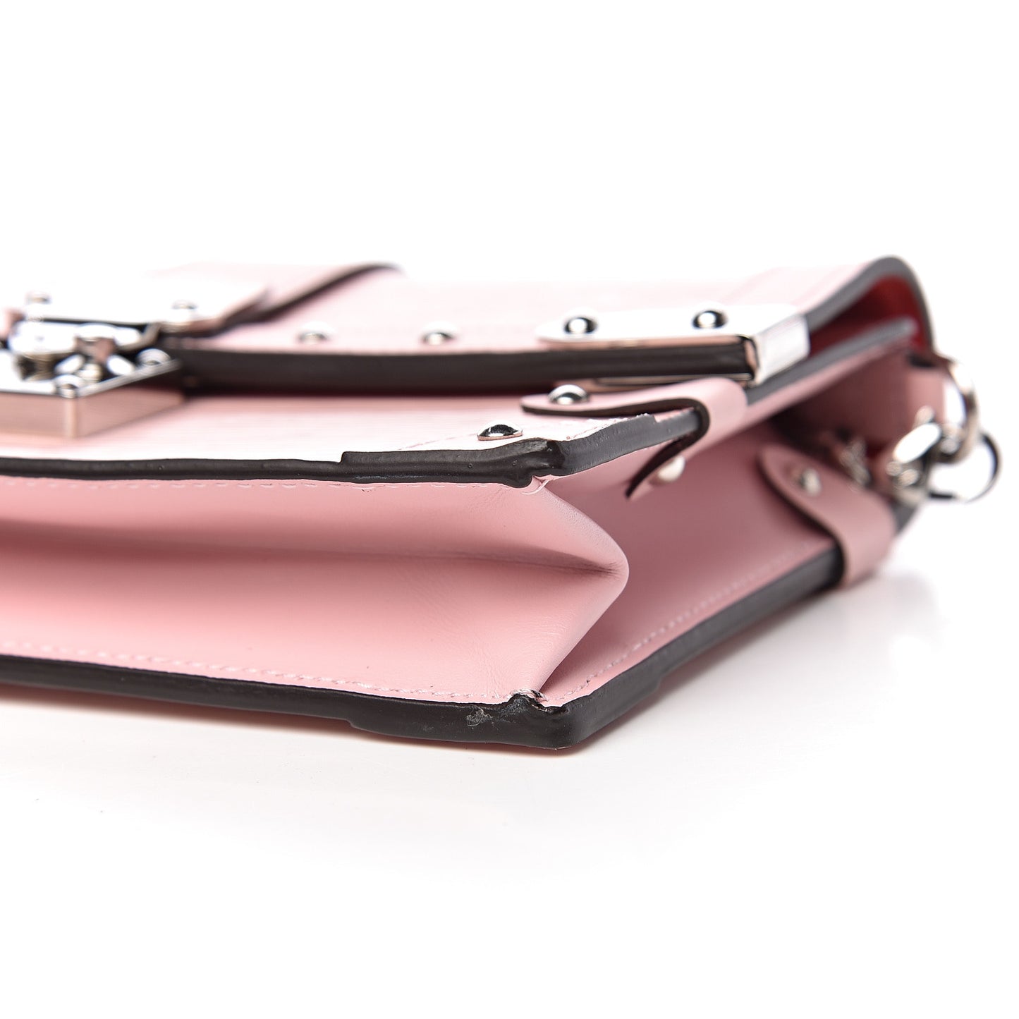 Epi Trunk Chain Wallet Rose Ballerine