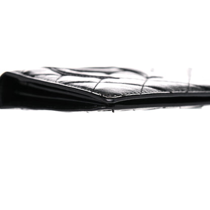 Chanel Aged Calfskin Quilted Cambon Yen Wallet Black 11 of 17