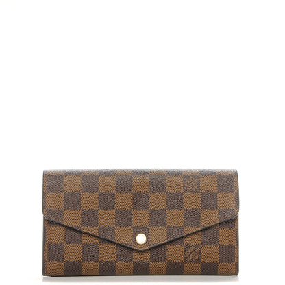 Louis Vuitton Damier Ebene Sarah Wallet NM 1 of 7
