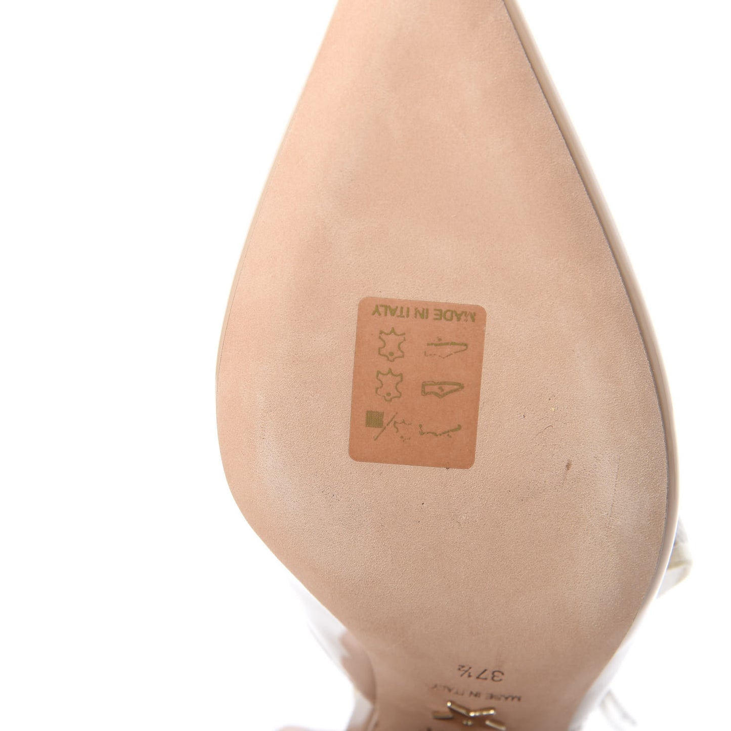 Patent Ribbon J'Adior Slingback 65mm Pumps 37.5 Nude