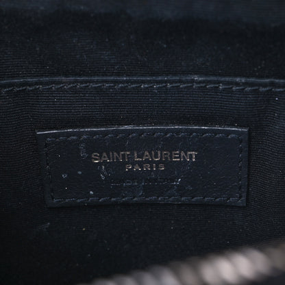Saint Laurent Calfskin Matelasse Monogram Lou Camera Bag Navy 5 of 10