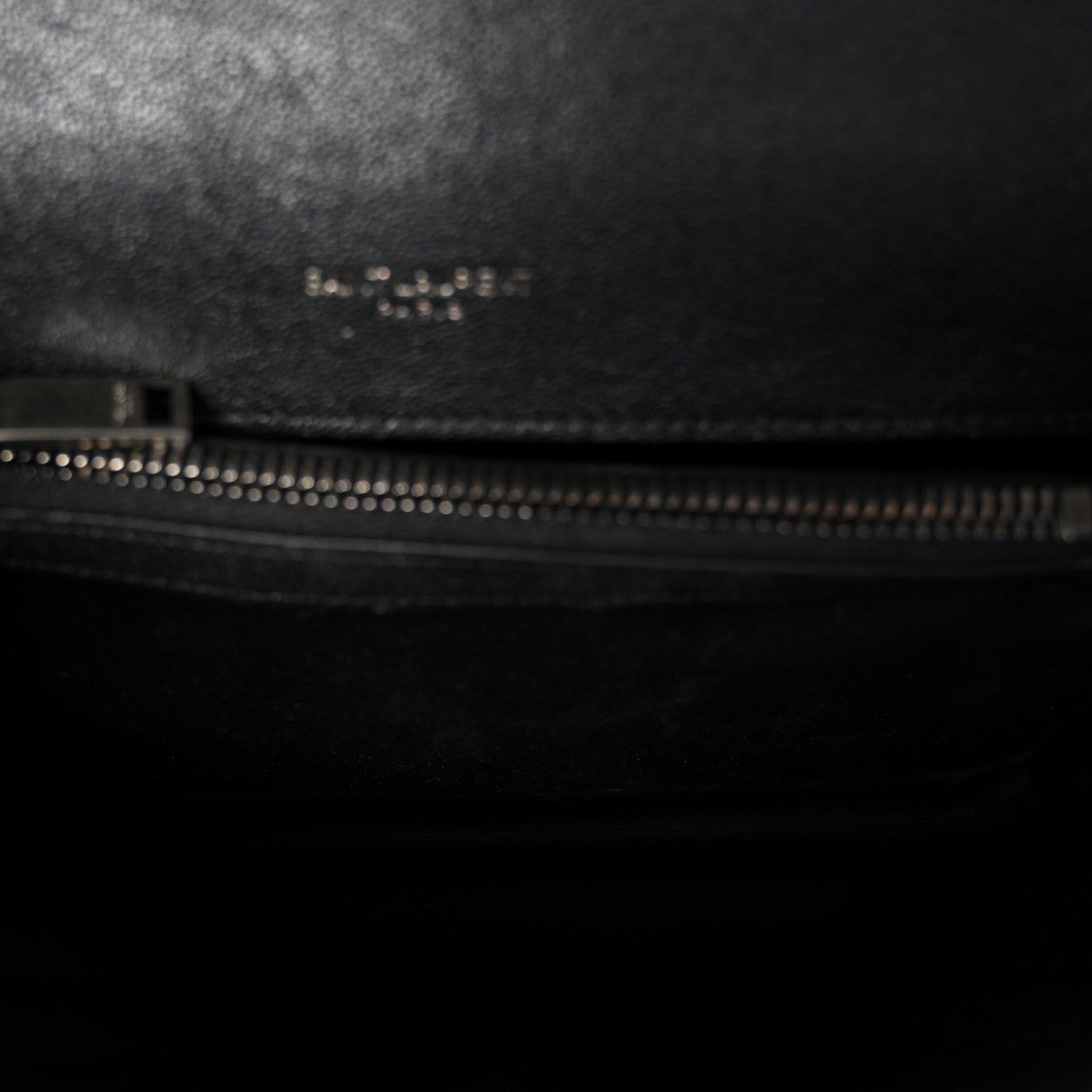 Saint Laurent Sheepskin Matelasse Chevron Monogram Medium College Bag Black 5 of 11