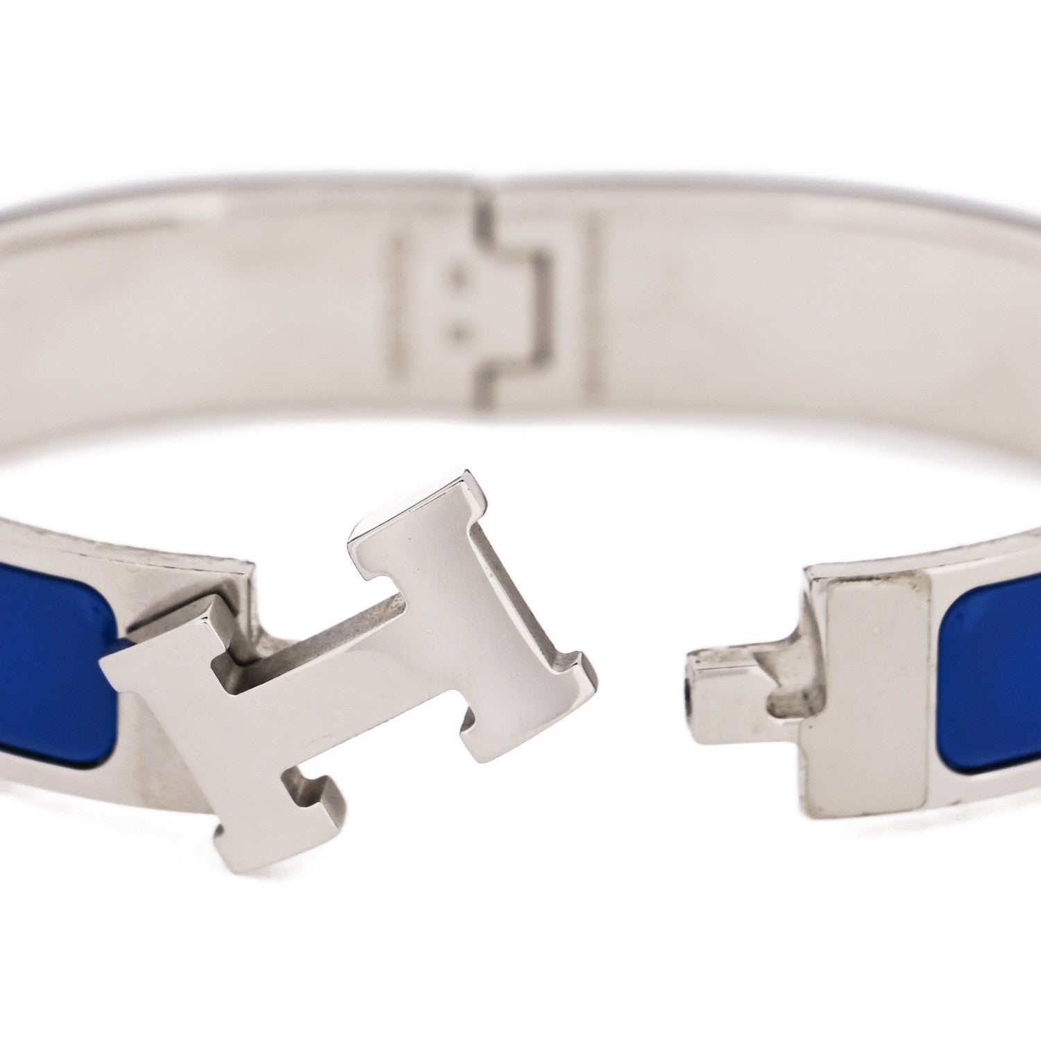 Hermes Enamel Narrow Clic Clac H Bracelet PM Bleu Royal 4 of 4