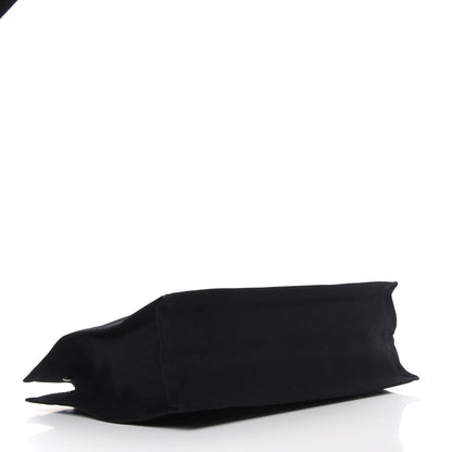 Saint Laurent Linen Calfskin Rive Gauche Tote Black 4 of 11