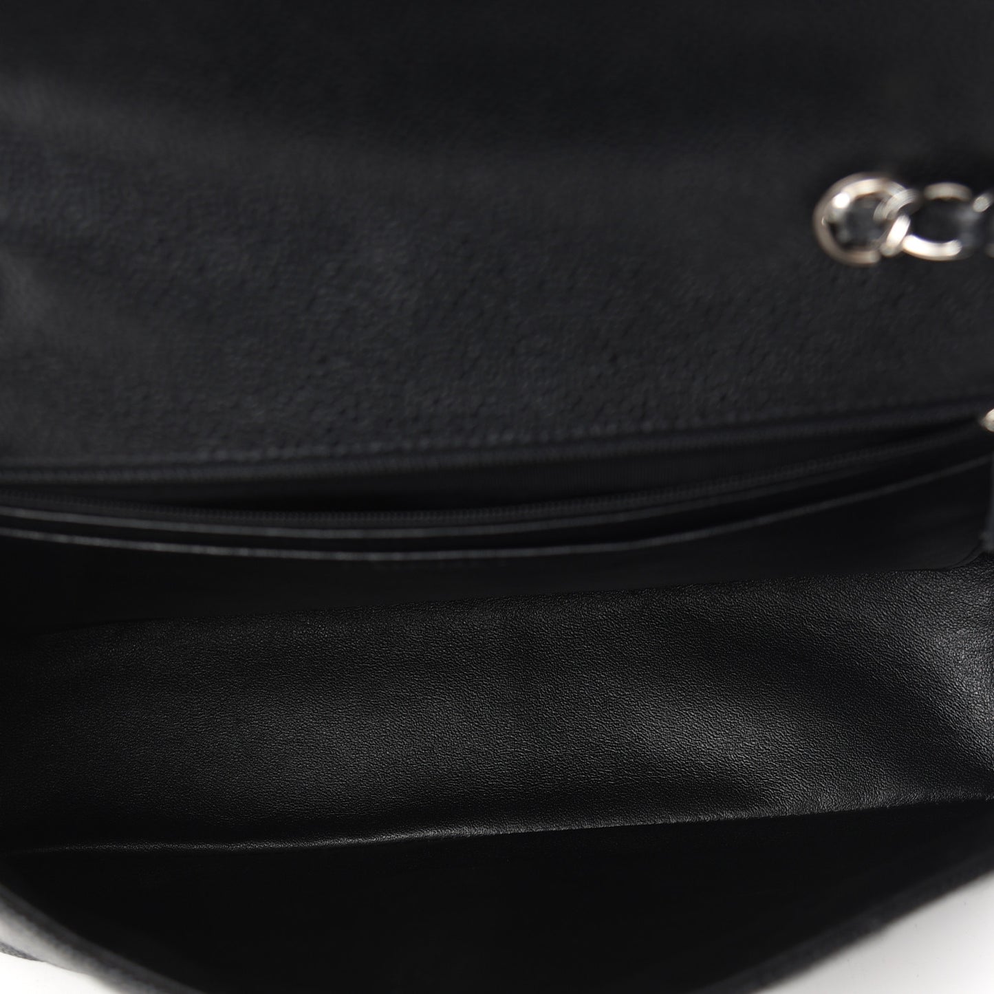 Caviar Quilted Jumbo Flap Black